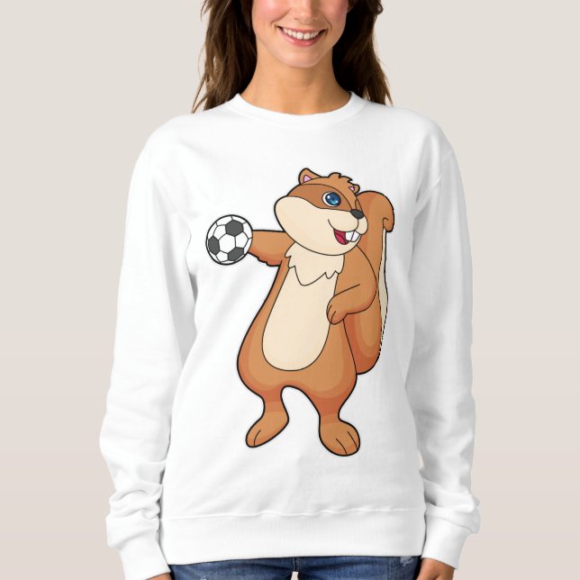 Sweatshirt Handball joueur d'écureuil (Devant)