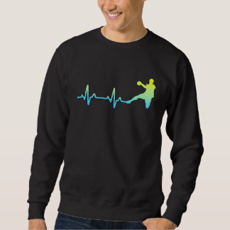 Sweatshirt Handball Player Fans Coach Heartbeat