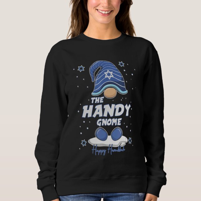 Sweatshirt Handy Gnome  Hanukkah Family Matching for men wome (Devant)