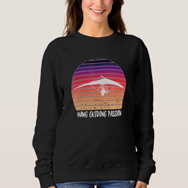 Sweatshirt Hang Glider Silhouette Sunset Hang Glider Passion (Devant)