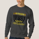 Sweatshirt Hanoukka Menorah Black<br><div class="desc">Hanoukka Menorah Black</div>