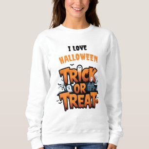Sweatshirt Hantée nuit d'Halloween avec fantômes