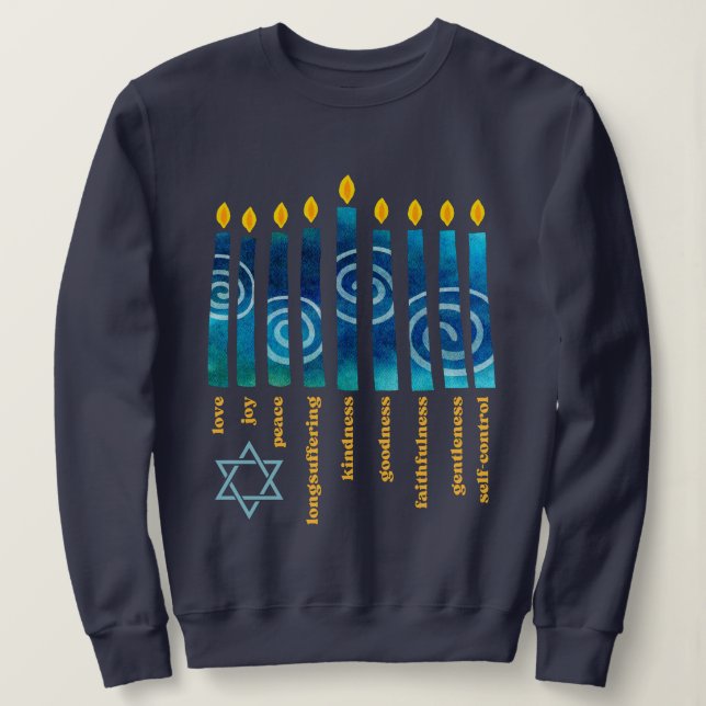Sweatshirt HANUKKAH Fruit Spirituel (Design devant)