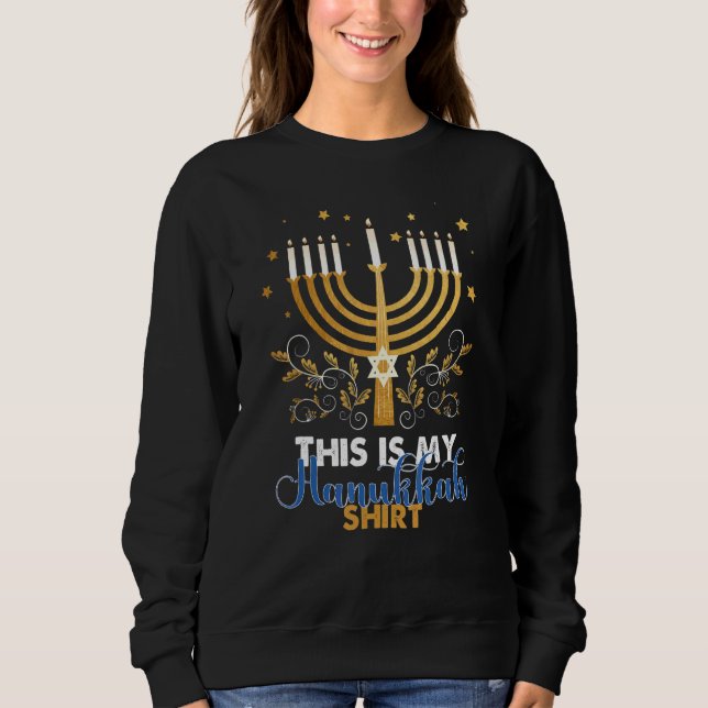 Sweatshirt Hanukkah Pajama This is My Hanukkah  2022 (Devant)
