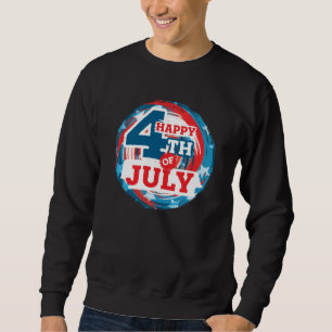 Sweatshirt Happy 4 juillet - drapeau américain Couleur