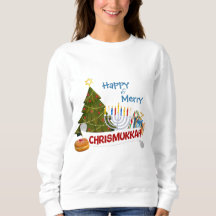 Happy and Merry Chrismukkah Interfaith Holiday Art