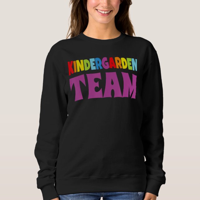 Sweatshirt Happy Back To School Team Kindergarten Teacher Stu (Devant)