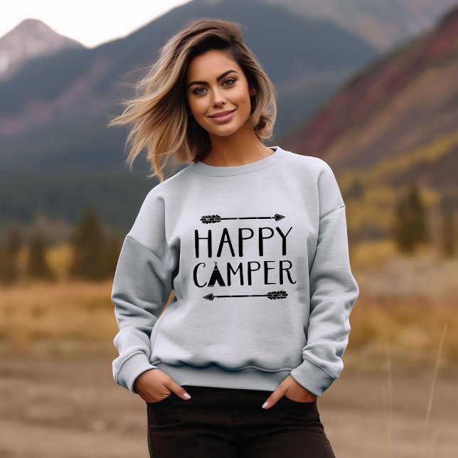 Sweatshirt Happy Camper (Créateur téléchargé)