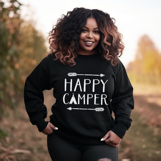 Sweatshirt Happy Camper (Créateur téléchargé)