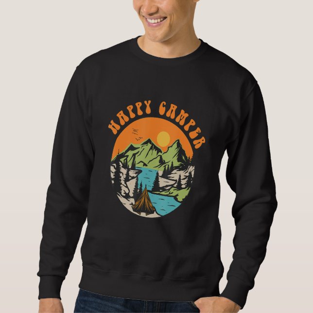 Sweatshirt Happy Camper  Camping  Adventure (Devant)