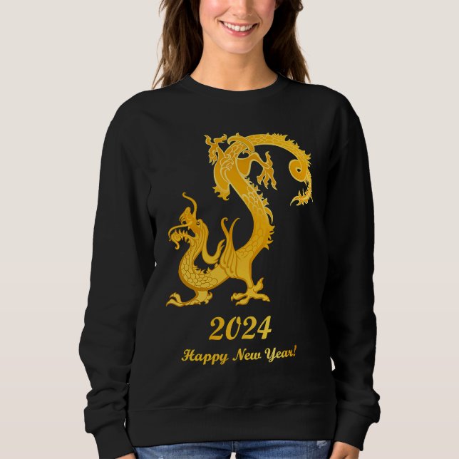 Sweatshirt Happy Chinese New Year 2024 Year of the Dragon 202 (Devant)