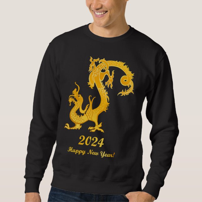 Sweatshirt Happy Chinese New Year 2024 Year of the Dragon 202 (Devant)