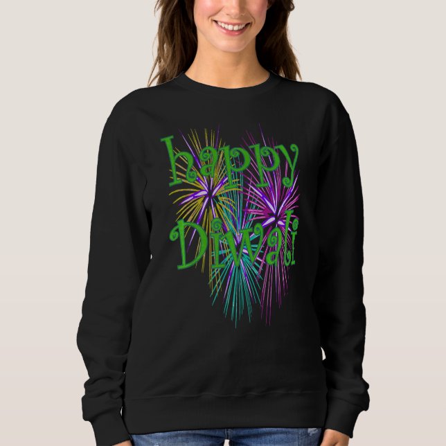 Sweatshirt Happy Diwali Festival Of Light Celebration Pyro Di (Devant)