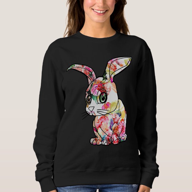 Sweatshirt Happy Easter Day Bunny Spring Gnome Easter Egg Hun (Devant)