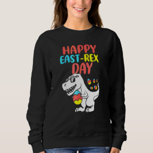 Sweatshirt Happy Eastrawr Trex Dinosaur Toddler Garçons Enfan