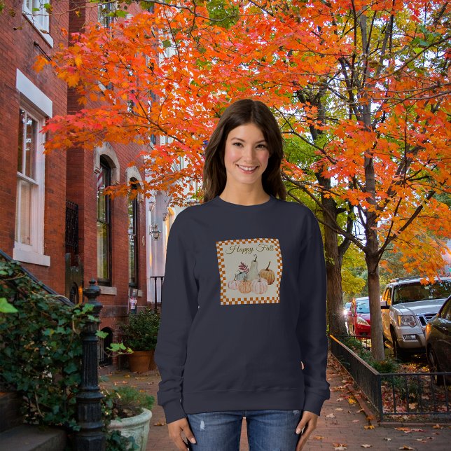 Sweatshirt Happy Fall Harvest Personnaliser le message ou le  (Créateur téléchargé)