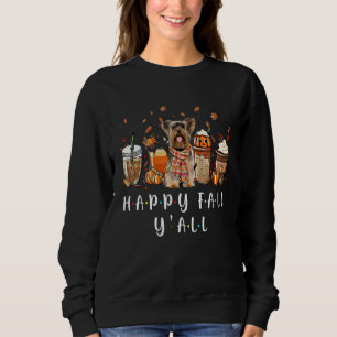Sweatshirt Happy Fall Y'all Yorkshire Terrier Chien Pompe à c