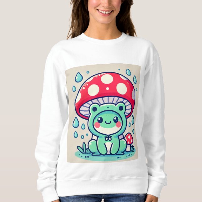 Sweatshirt Happy Frog & Umbrella 🐸 ☔ (Devant)