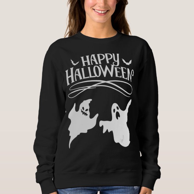 Sweatshirt Happy Halloween 2 (Devant)