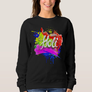 Sweatshirt Happy Holi 2022 India Colours Spring Festival Hind