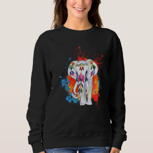Sweatshirt Happy Holi Colours Inde Hindu Spring Elephant Holi