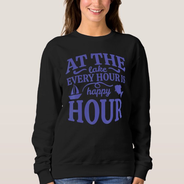 Sweatshirt Happy Hour Lake Life été (Devant)
