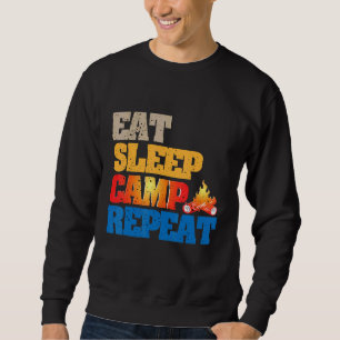 Sweatshirt Happy Manger Camp de sommeil Répéter Bootcamp Camp