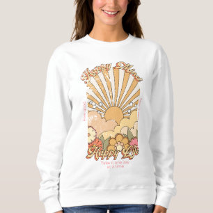 Sweatshirt Happy Mind Happy Life Hippy Vibes Super