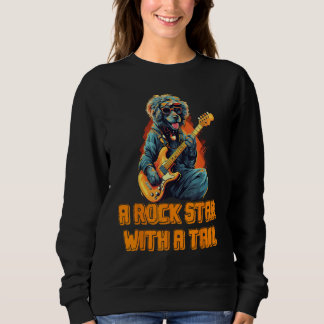 Sweatshirt Happy Music Chien pour Rockband et Guitar Rocker L