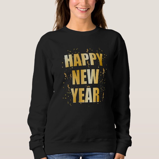Sweatshirt Happy New Year NYE Party   New Years Eve Confetti (Devant)