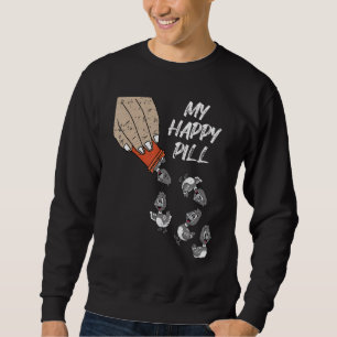 Sweatshirt Happy Pills Fête des mères Funny Duck Farm Animal 