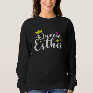 Sweatshirt Happy Purim Costume Idea Queen Esther Hebrew Jewis