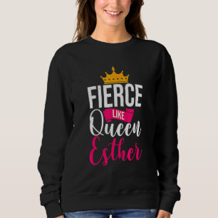Sweatshirt Happy Purim Costume Idea Queen Esther Hebrew Jewis