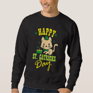 Sweatshirt Happy St Cattrick S Day Cute Funny 2022 Irlandais