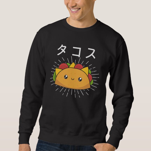 Sweatshirt Happy Taco Tuesday Mexican food (Devant)