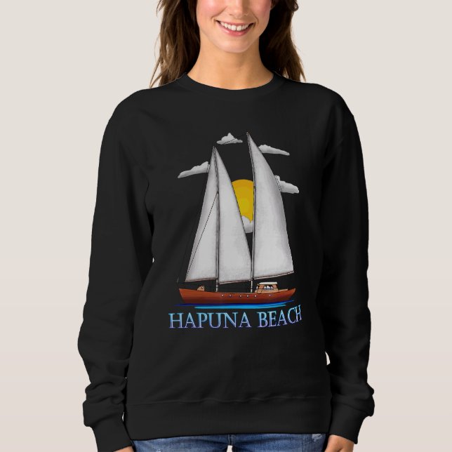 Sweatshirt Hapuna Beach Côté Voile Nautique Desior (Devant)