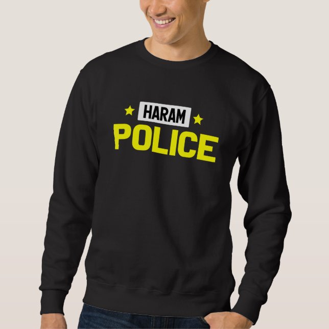 Sweatshirt Haram Police Islam musulman (Devant)