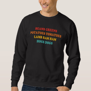 Sweatshirt Haricots Verts Pommes de terre Tomates Agneau Béli