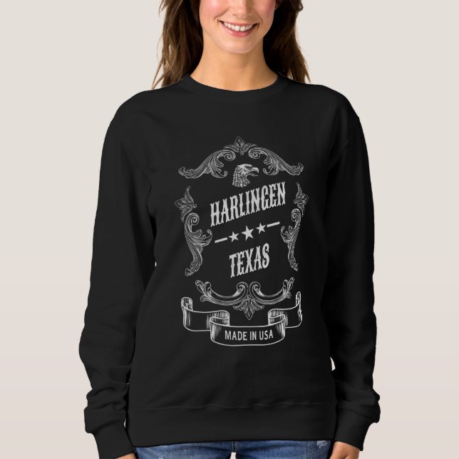 Sweatshirt Harlingen City Texas (Devant)