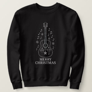 Sweatshirt Harmonie de Noël à la guitare calme