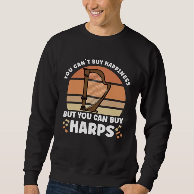 Sweatshirt Harp Music Instrument Harp Teacher (Devant)
