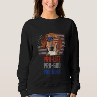 Sweatshirt Harrier Pro Life Pro God Pro Dogs