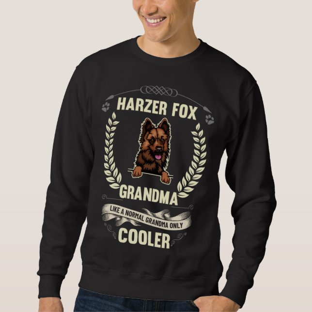 Sweatshirt Harzer Fox Grandma Like A Normal Grandma Only Cool (Devant)