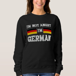 Sweatshirt Haut-parleur Allemagne Drôle Je ne suis pas en col