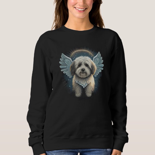 Sweatshirt Havanese Bolonka Dog Wings Angel Rainbow Bridge Gr (Devant)