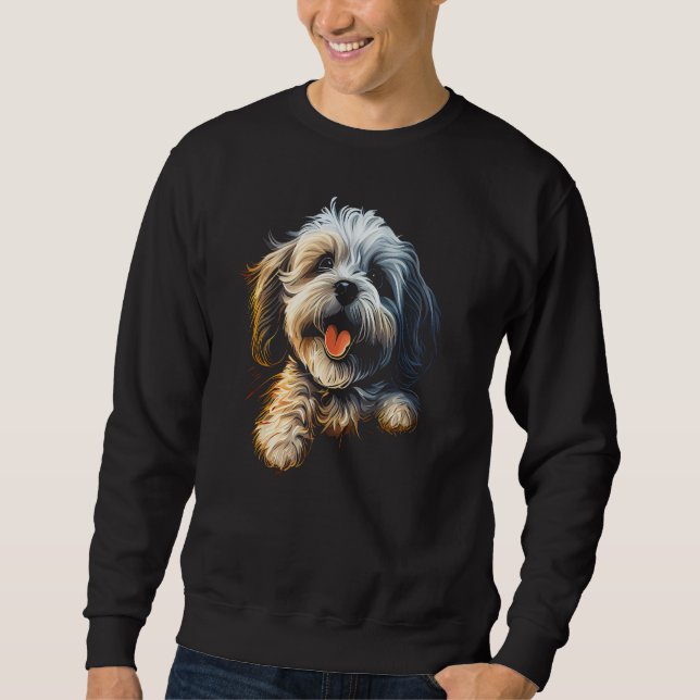 Sweatshirt Havanese Dog Bolonka Shih Tzu Lhasa Apso Maltese G (Devant)