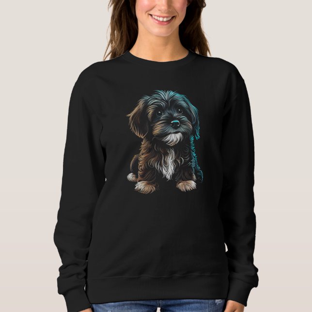 Sweatshirt Havanese Puppy Dog Bolonka Shih Tzu Maltese Dogs G (Devant)