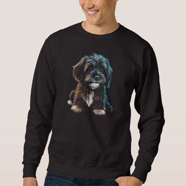 Sweatshirt Havanese Puppy Dog Bolonka Shih Tzu Maltese Dogs G (Devant)