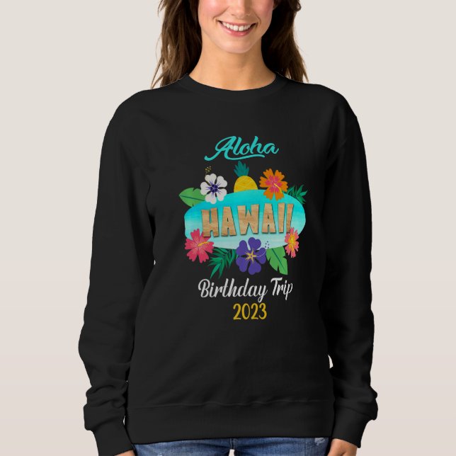 Sweatshirt Hawaii Aloha Hawaiian Family Trip 2023 Premium_6 (Devant)