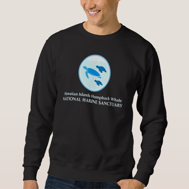 Sweatshirt Hawaii Baleines à bosse marine nationale Sa (Devant)